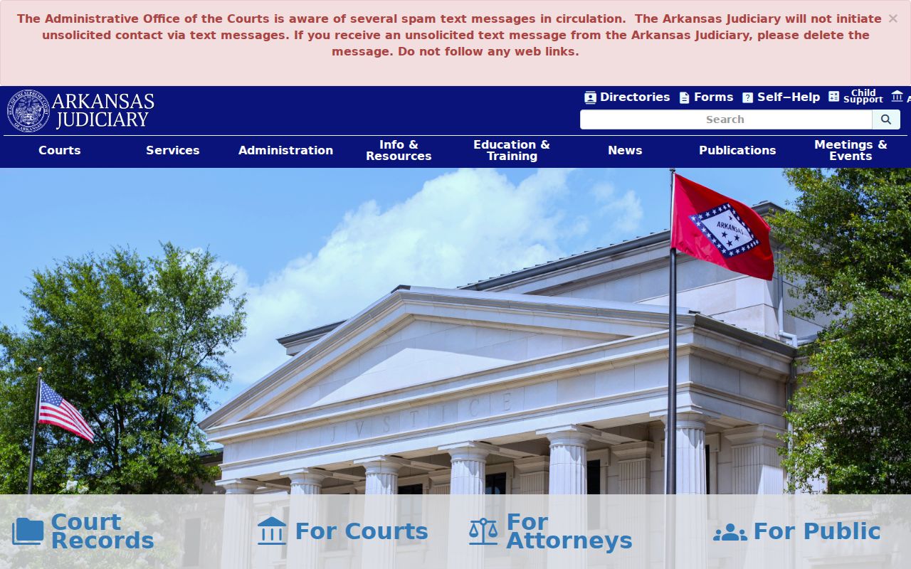 Montgomery County court docket access through the Arkansas Judiciary