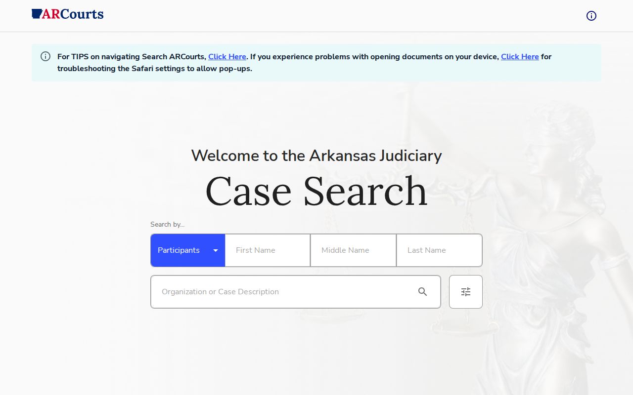 Montgomery County case search public access notice