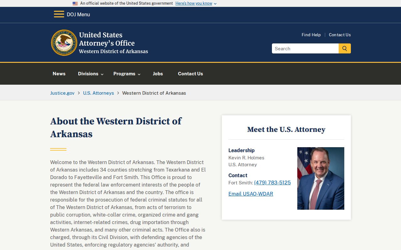 Montgomery County criminal docket boundary with Western District federal cases