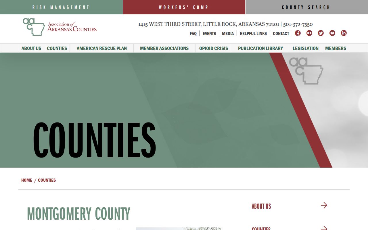 Mount Ida court record context in the Montgomery County government directory