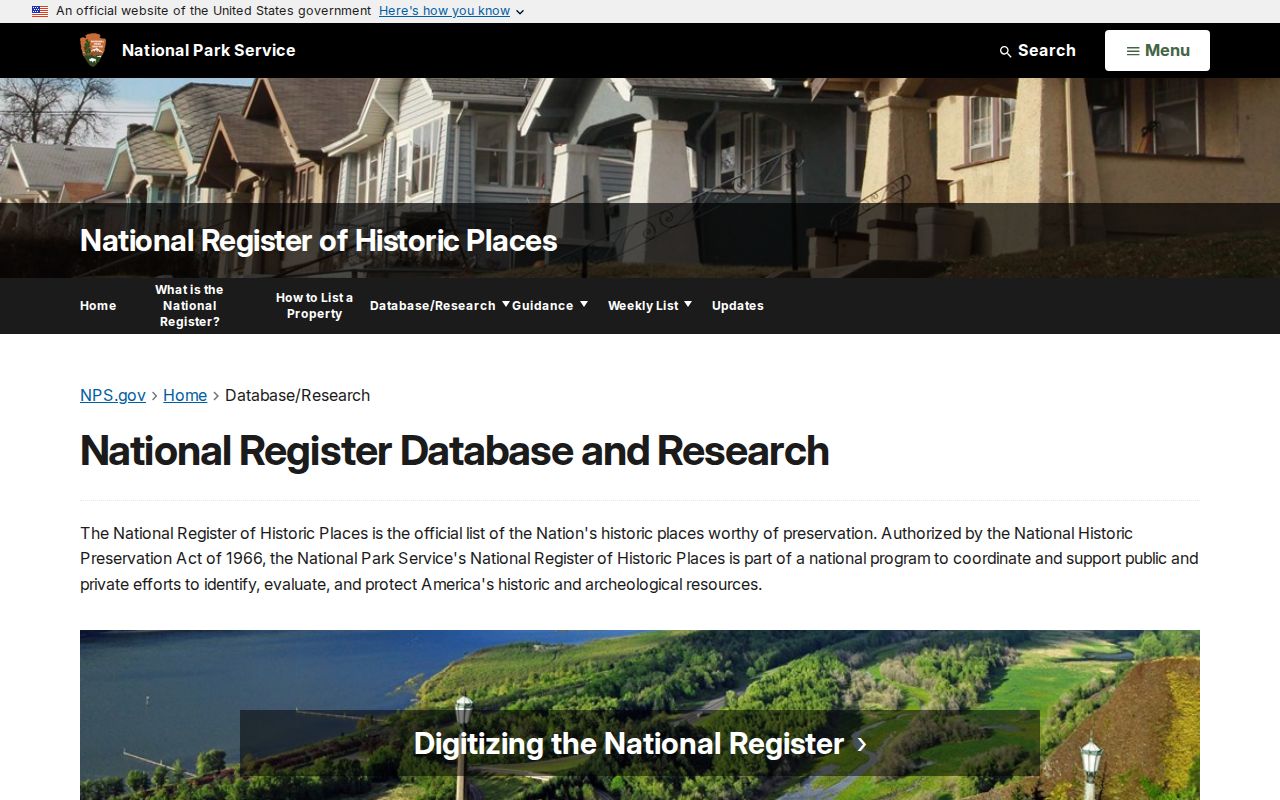 Mount Ida court record research through the National Register gateway